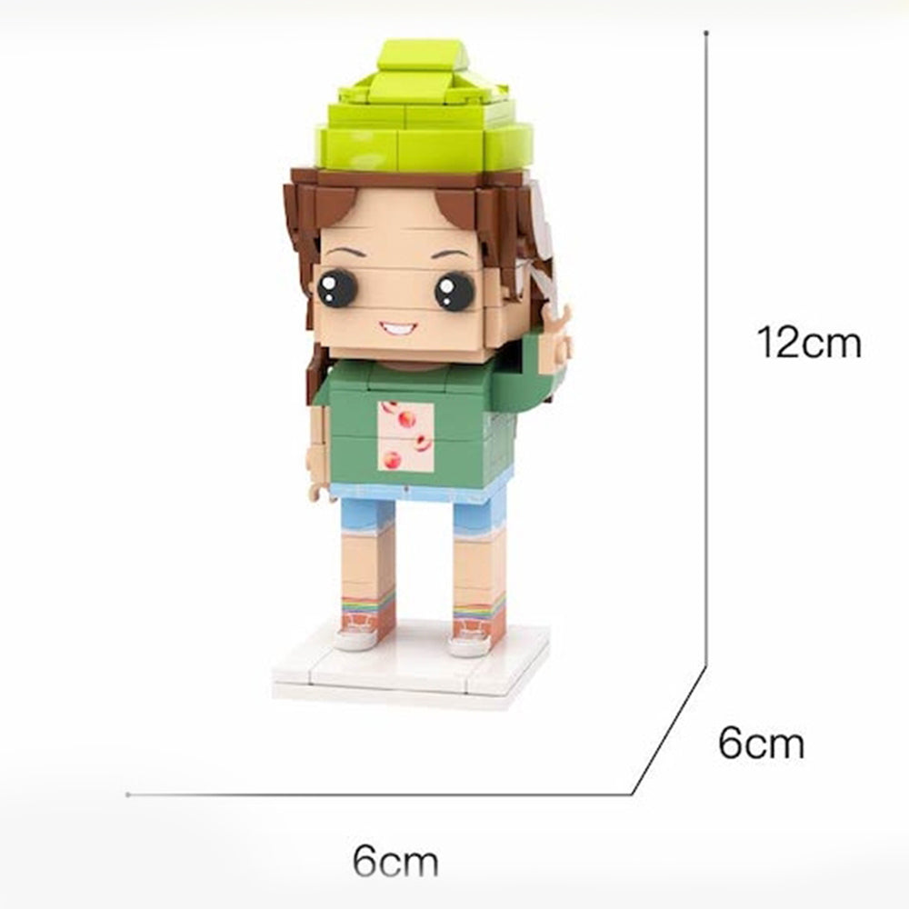 Gifts for Him Full Body Customisable 1 Person Brick Figures Custom Brick Figures Personalised Small Particle Block Toy