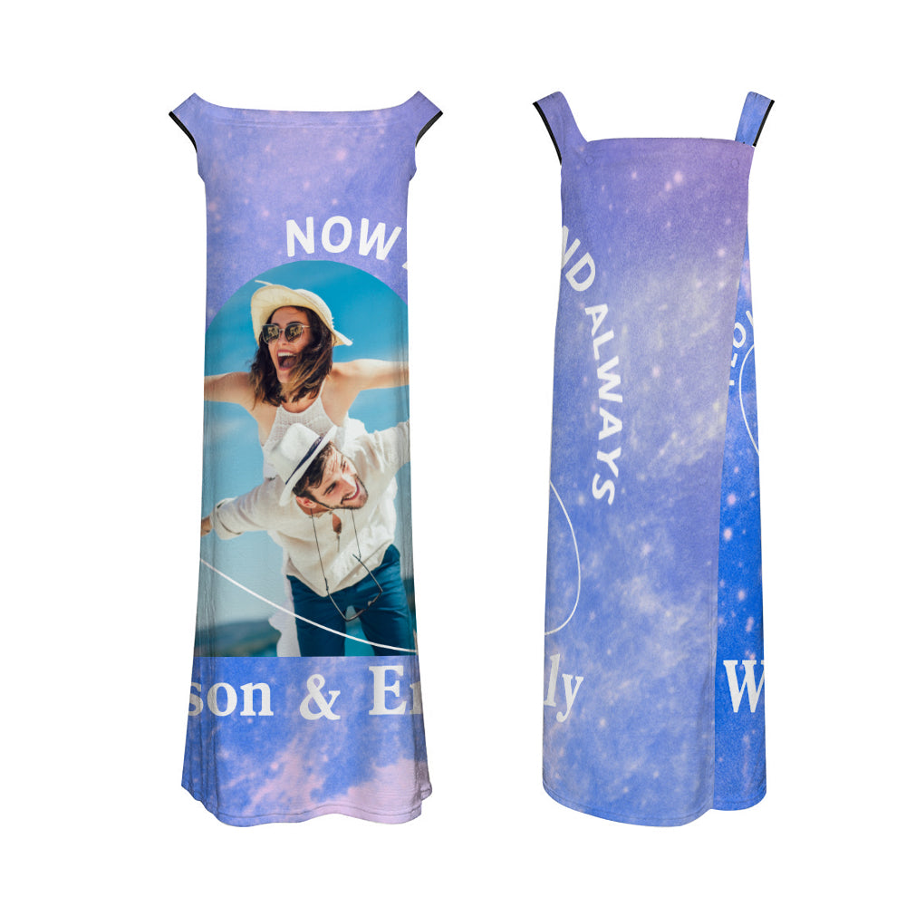 Personalised Bath Towel Dress Starry Sky Bathing Beach Spa Bathrobe