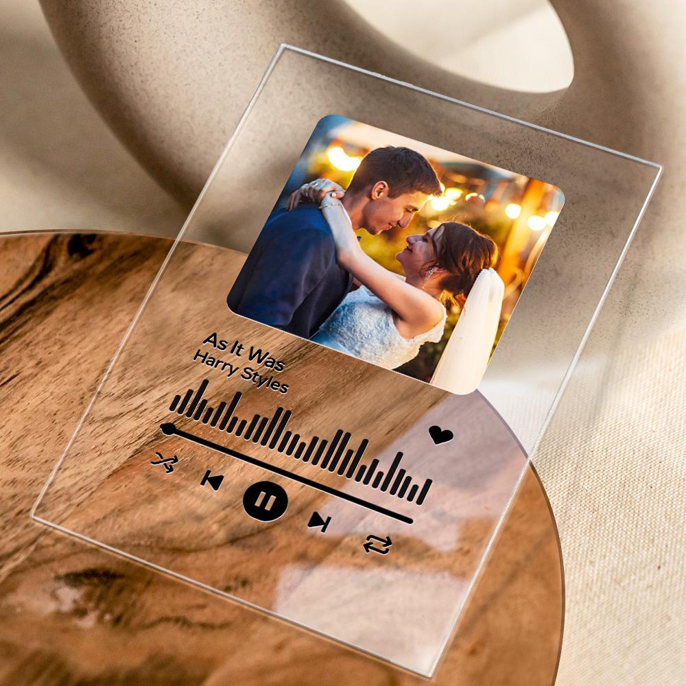 Custom Spotify Plaque Memorial Music Plaque Couples Anniversary Gift Love Song Couple Gifts for Him