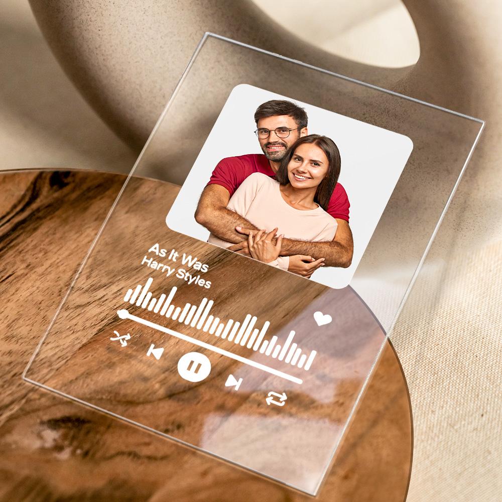 Custom Spotify Plaque Memorial Music Plaque Couples Anniversary Gift Love Song Couple Gifts for Him