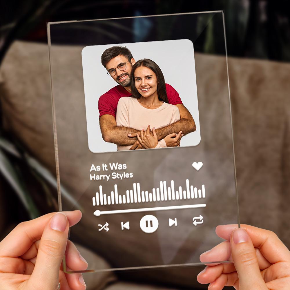 Custom Spotify Plaque Memorial Music Plaque Couples Anniversary Gift Love Song Couple Gifts for Him