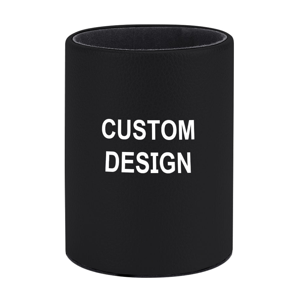 Custom PU Leather Pen Holder Office Pen Organizer Custom Design Pen Holders for Desk Makeup Brush Holder Custom Pencil Holder