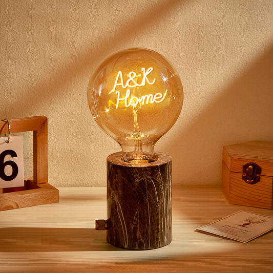 Custom Led Vintage Edison Filament Modeling Lamp Soft Light Bulbs Adjustable Brightness Wireless Base Colorful Lights Led