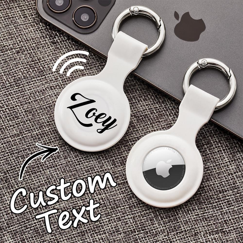 Personalised AirTag Silicone Case Gifts Apple Airtag Keychain Gifts For Famliy