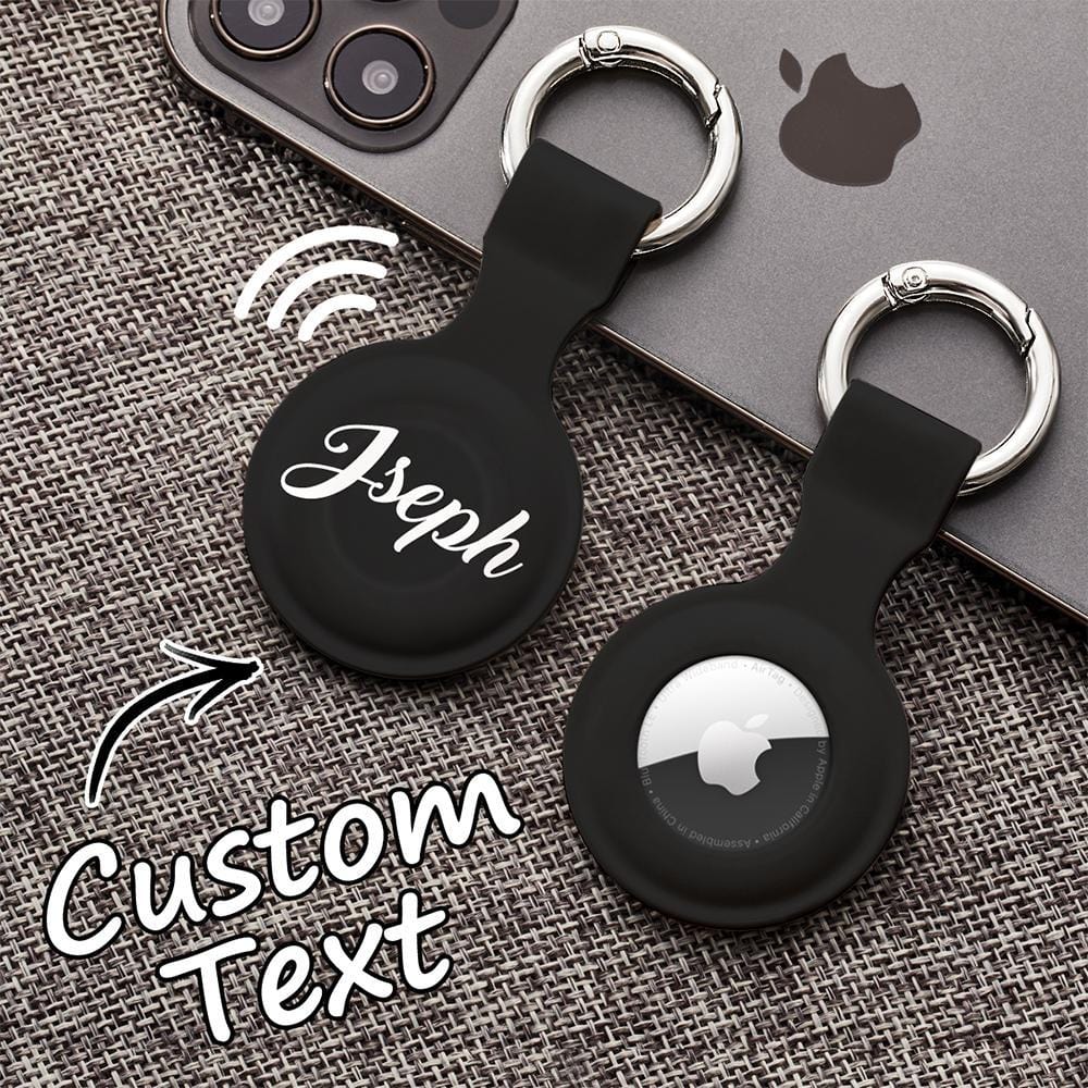 Personalised AirTag Silicone Case Gifts Apple Airtag Keychain Gifts For Famliy