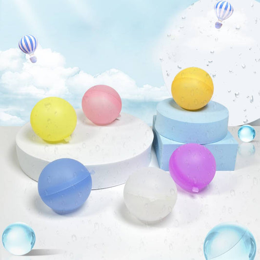 12PCS Reusable Water Balloons Quick Fill Refillable Water Balls for Kids