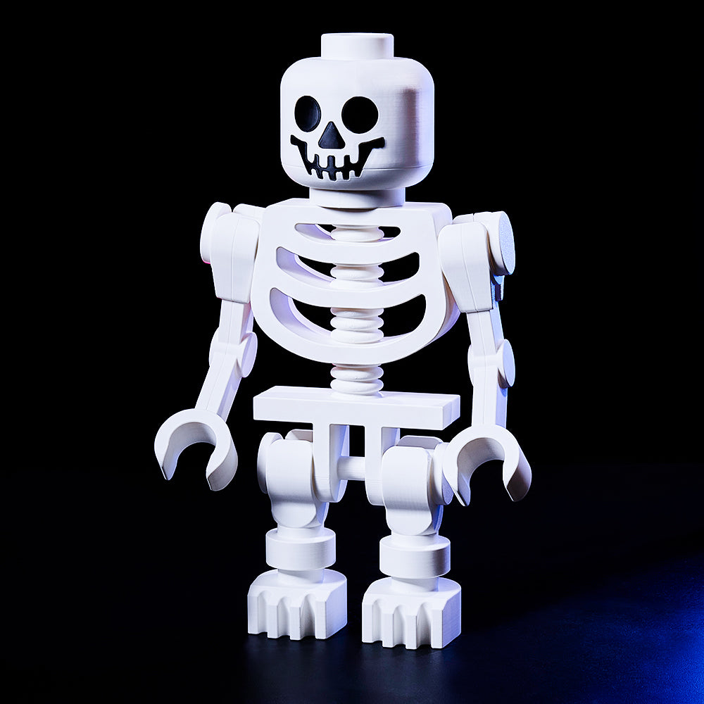 Enchanting Giant White Skeleton Minifig Decoration Charming Gift for Minifig Lovers’ Collection and a Whimsical Addition to Your Home Decor