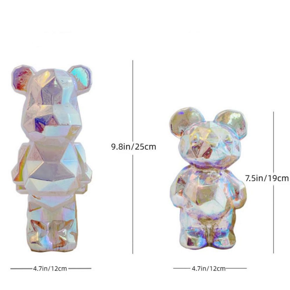 3D Firework Bear Light Projection Colorful Bear Decor Room Night Light Gift for Him or Her