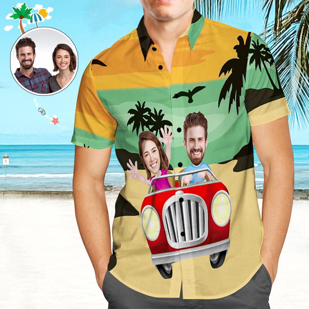 Custom Face Hawaii Shirts Personalised Funny Summer Holiday Beach Shirt