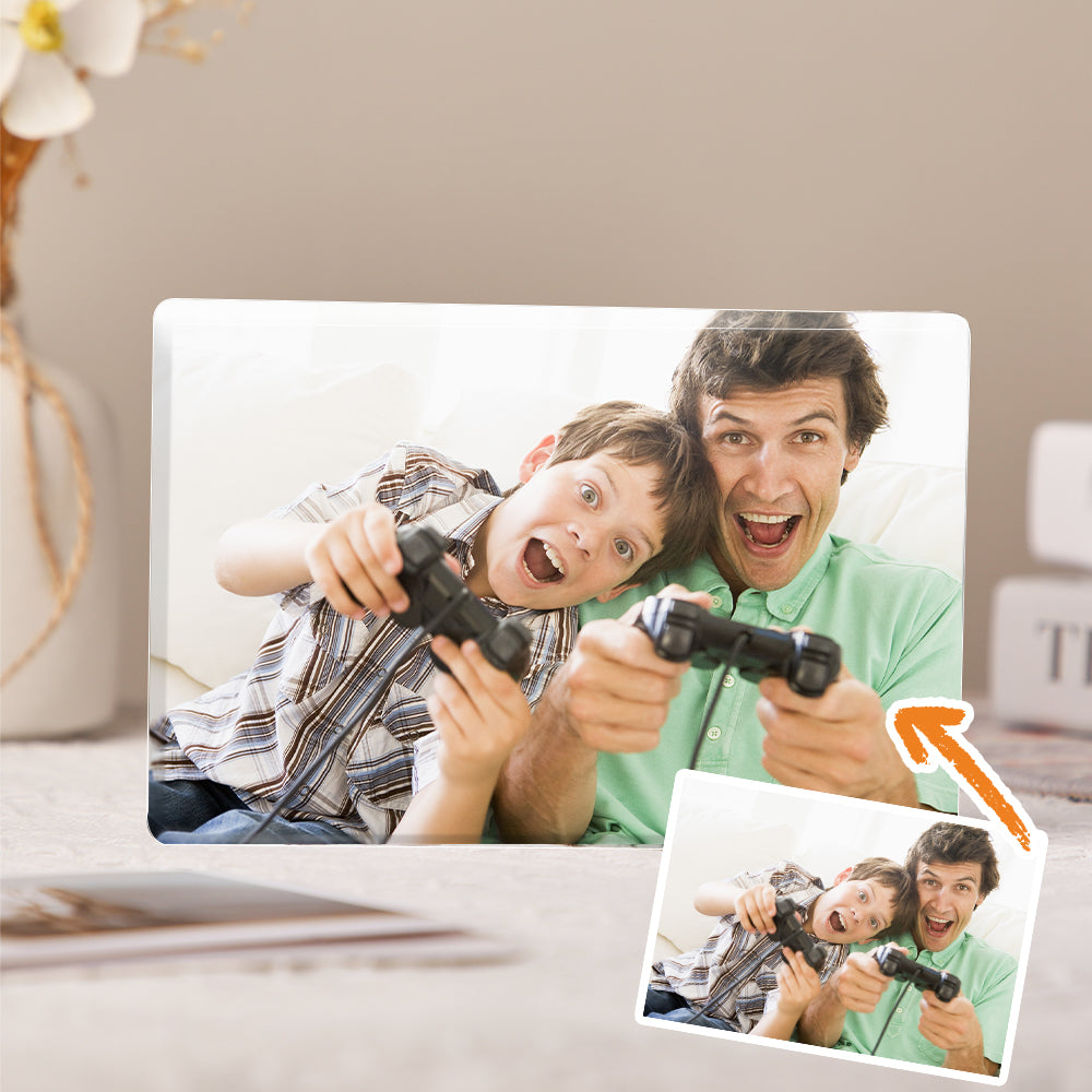 Personalised Acrylic Block Photo Frame Desktop Picture Frame Plaque