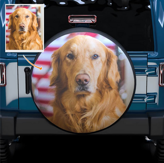 Custom Leather Spare Tire Cover with Picture