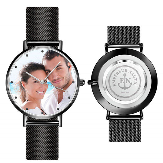 Custom Engraved Alloy Strap Unisex Photo Watch 36mm/40mm