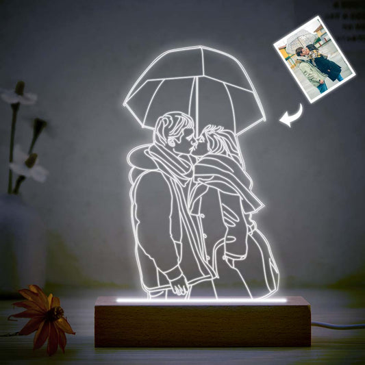 Personalised 3D Photo Lamp 7 Colors Changing Acrylic Night Light