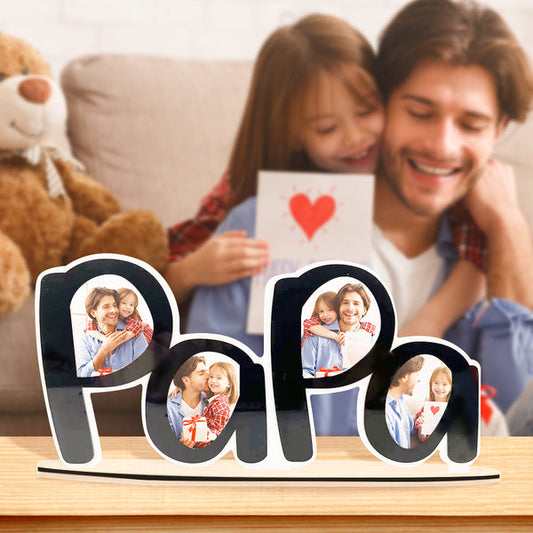 Custom Photo Frame Papa Photo Acrylic Desk Decoration Father's Day Gift