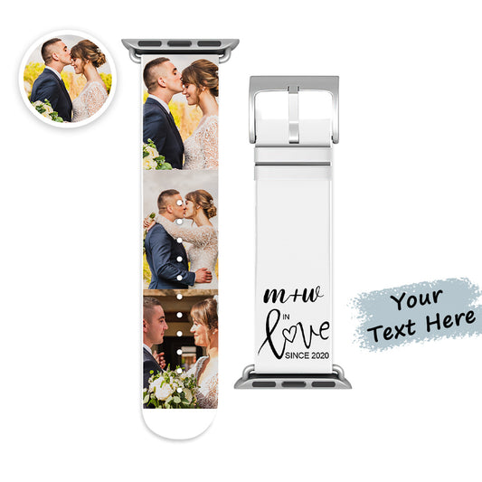 Custom Collage Photo Apple Watch Bands Silicone